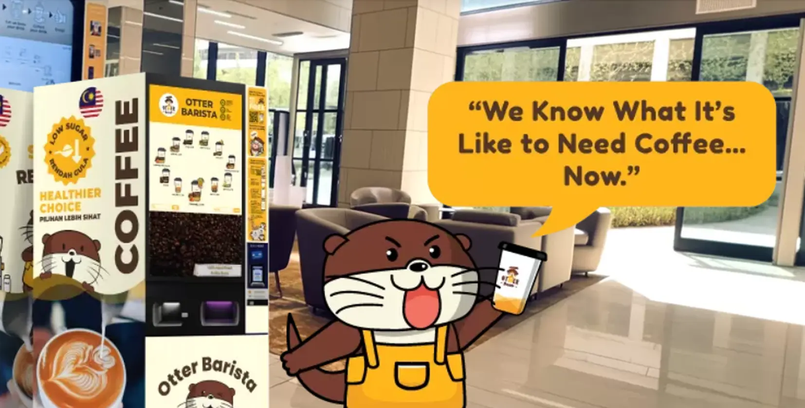 Otter and Otter Barista's Vending Coffee Machine